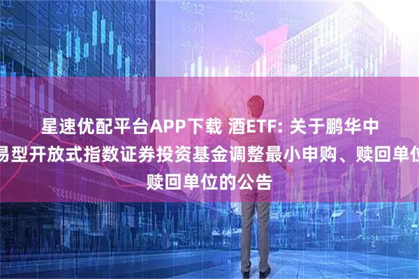 星速优配平台APP下载 酒ETF: 关于鹏华中证酒交易型开放式指数证券投资基金调整最小申购、赎回单位的公告